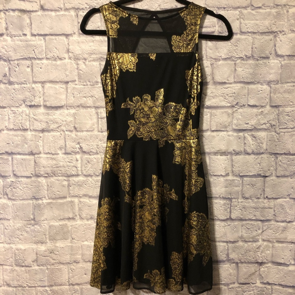 Design Lab by L&T Gold Cocktail Dress